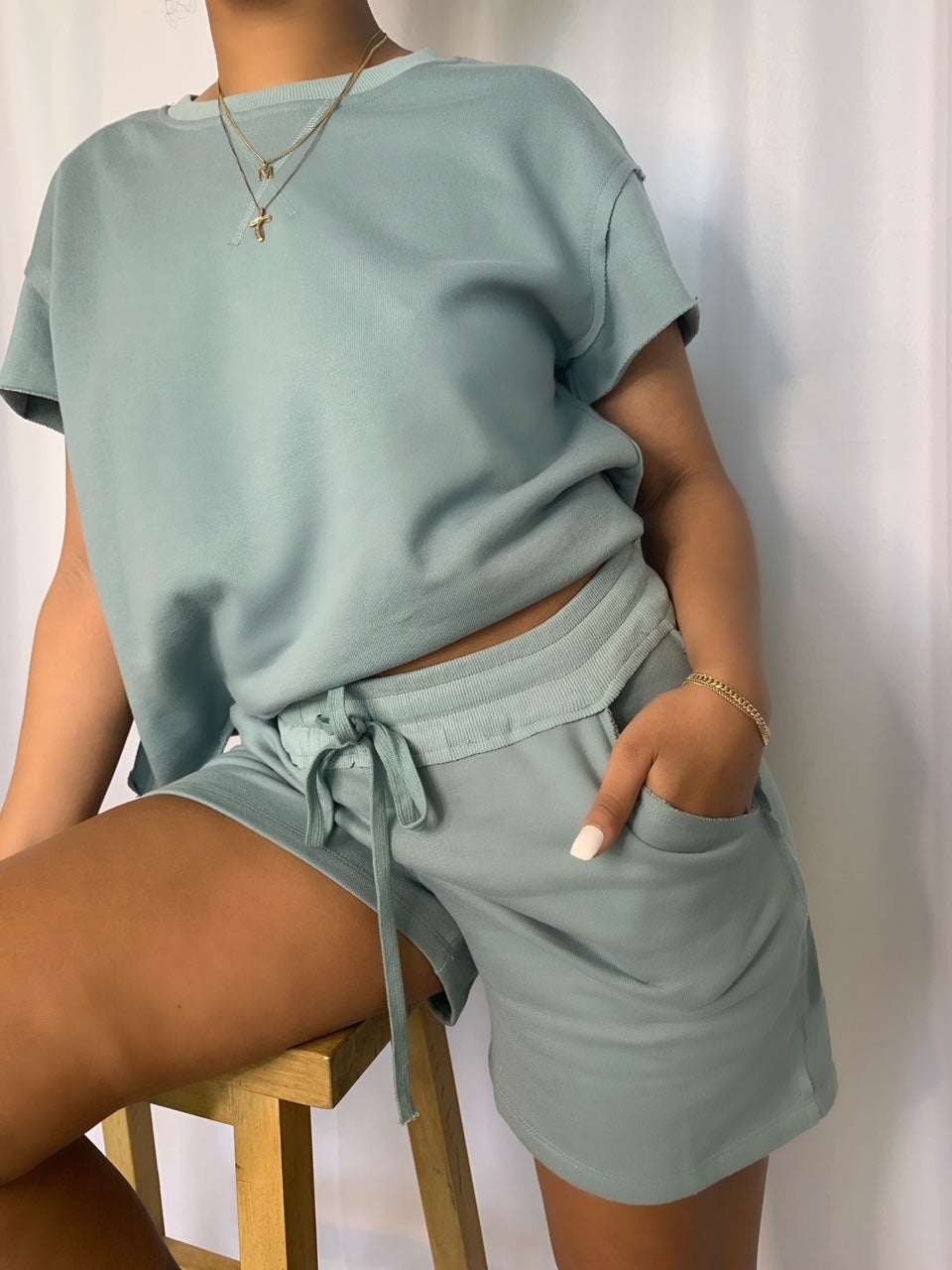 Sage Short Set